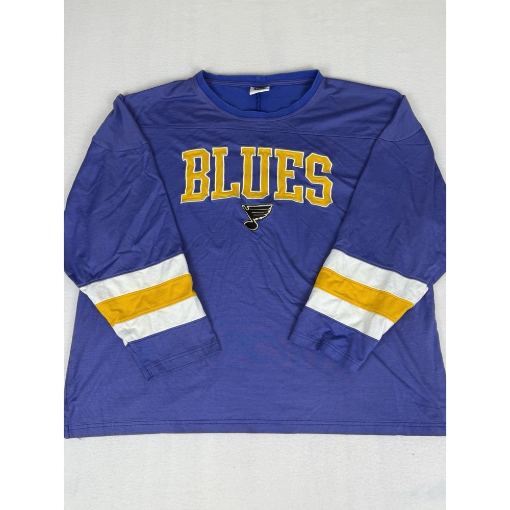 St Louis Blues Sweatshirt Mens Large Blue Long Sleeve NHL Hockey Pullover